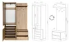 ARTI Garderobe mit Spiegel und Schubladen Produktbild-Vorschau 3
