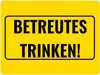 Metallschild XL in 21x28 cm mit Alkohol-Spruch Betreutes Produktbild-Vorschau 1