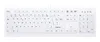 A white keyboard on a white background. Produktbild-Vorschau