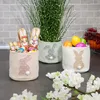 com-four® 3x Oster-Übertopf - Osternest mit Osterhase zum Produktbild-Vorschau 2