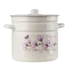 EMALIA RYBNIK Emaille-Topf mit Deckel MAGNOLIA Creme 12l Produktbild-Vorschau 2
