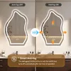 Miroir de salle de bain LED asymétrique avec éclairage, Voir les images du produit 2