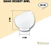 Sucrier Wilmax 8,5 x 9 cm, porcelaine blanche Olivia Voir les images du produit 3