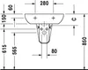 Duravit D-Code lavabo, avec trou pour robinet, avec Anteprima dell’immagine prodotto 9