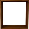 Kaminholzregal Brennholzregal Edelrost 100x100x25 cm Produktbild-Vorschau 1