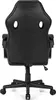 The back view of a black gaming chair. Produktbild-Vorschau
