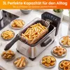 COSTWAY Friteuse, 3 liter, 2000W, elektrisch, Productafbeelding-voorbeeld 2