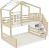 Kinder-Etagenbett 90x200 & 140x200 cm Kiefernholz-Massiv & Produktbild-Vorschau 12