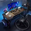 A gaming desk setup with a computer, monitor, laptop, and chair. Náhled obrázku produktu