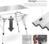 Table de camping Tina en aluminium, pliable et réglable en Voir les images du produit 3