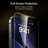 A close-up of a smartphone screen protector being applied to a smartphone. Podgląd zdjęcia produktu