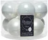 Weihnachtskugeln Glas 6cm winterweiß, 10 Stück Produktbild-Vorschau 1