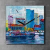 Coloray Uhr auf Leinwand 30x30 cm Wand Uhr Dekoration Produktbild-Vorschau 2