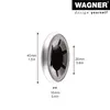 WAGNER Abdeckkappen / Verschlusskappen 2tlg. - für Achsen Ø Produktbild-Vorschau 2