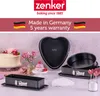 A collection of baking pans and a decorated cake, presented in a marketing-style arrangement. Produktbild-Vorschau