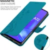 Cadorabo Housse pour Oppo A72 en FLORAL BLEU Housse de Voir les images du produit 4