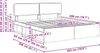 vidaXL Bettrahmen mit Kopfteil Weiß 200 x 200 cm Massives Produktbild-Vorschau 8