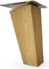 4x sossai Holzfüße eckig - schräge Ausführung 10cm Eiche Produktbild-Vorschau 2
