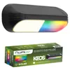 A product image showing a solar wall lamp and its packaging. Produktbild-Vorschau