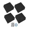 3D Wandpaneel, 50 x 50 cm, PVC, 12 stuks. Zwarte Productafbeelding-voorbeeld 2