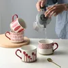 Keramik Kaffeebecher mit Henkel, Tasse, Trinkbecher, Produktbild-Vorschau 5