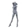 Verplaatsbare grijze poppensfiguur | PVC-articulatiepop met Productafbeelding-voorbeeld 3