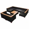 vidaXL set da salotto da giardino 9 pezzi con cuscini in Anteprima dell’immagine prodotto 9