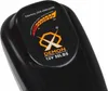 A close-up of the top part of an electric outboard motor, showing a battery level indicator and brand logo. Produktbild-Vorschau