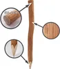 Close-up views of a wooden stake, highlighting its diameter, texture, and pointed end. Produktbild-Vorschau