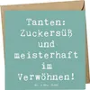 Mr. & Mrs. Panda Grußkarte Spruch Tante Zuckersüß - Produktbild-Vorschau 1