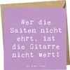 Mr. & Mrs. Panda Grußkarte Spruch Gitarre Wert - Produktbild-Vorschau 1