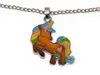 Stimmungskette mit Metallkette - Einhorn Rainbow Schweif Produktbild-Vorschau 2