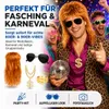 4 in 1 Vokuhila Kostüm Set – 80er 90er Goldkette, Brille Produktbild-Vorschau 8