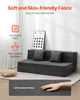 VEVOR 3 in 1 Klappsofa faltbares Schlafsofa mit 2 Kissen & Produktbild-Vorschau 3