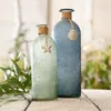 2x Dekovase Maritim satiniertes Glas blau & grün Produktbild-Vorschau 6