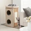COSTWAY 3-stöckige Kratztonne Katzentonne, Kratzbaum mit Produktbild-Vorschau 9