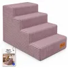 MILLYBO Hundetreppe aus Cord – Haustiertreppe für Hunde & Produktbild-Vorschau 1