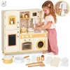 Cucina giocattolo in legno per bambini con rubinetto, suoni Anteprima dell’immagine prodotto 22