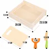 Magnetisches XXL-Holzspielset Obst & Gemüse zum Schneiden – Produktbild-Vorschau 9
