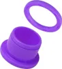 Ohr Flesh Tunnel Piercing Acryl Screw on Purple UV Produktbild-Vorschau 2