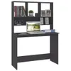 vidaXL Biurko z półkami szare 110x45x157 cm materiał Podgląd zdjęcia produktu 3