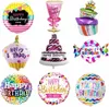 Folienballon Happy Birthday Torte, bunt mit silber, ca. 45 Anteprima dell’immagine prodotto 2