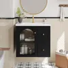 Meuble de salle de bains moderne avec vasque en céramique, Voir les images du produit 9