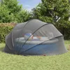 dôme de piscine vidaXL noir 430 x 430 x 210 cm Voir les images du produit 4