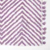 HOMESCAPES Badematte flieder mit Zickzack-Muster - Produktbild-Vorschau 2