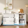 Credenza ProximaX con 2 ante e 3 cassetti, bianco lucido, Anteprima dell’immagine prodotto 8
