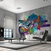 Vlies Fototapete - Graffiti eye 150x105 cm Streetart Produktbild-Vorschau 2