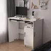 Moderner weißer Computertisch im Loft-Stil mit Produktbild-Vorschau 5