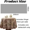 Tischdecke aus Chenille mit Quasten, Tischüberwurf, Produktbild-Vorschau 5