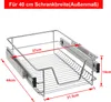 LZQ 4x 40cm Küchenschublade Teleskopschublade Küchenschrank Produktbild-Vorschau 2